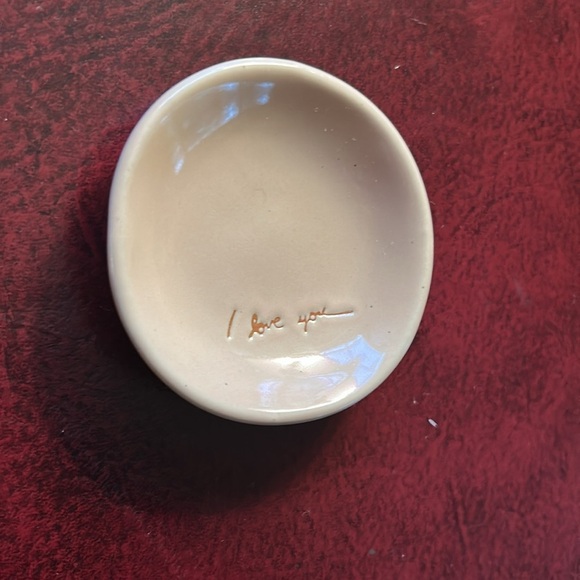 I Love You Ring + Trinket Dish Pink Small Spaces Windowsill Storage - Picture 5 of 6